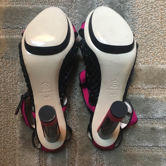 BURAK UYAN - 6” Cage Leather T strap sandal, 10.5 - Picture 2 of 2